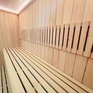 Sala de sauna de baño grande para 2-10 personas hecha a medida equipada con un panel de control-Sala de sauna de vapor familiar personalizada. - Product Image 5