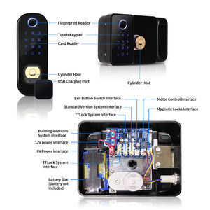 <span class=keywords><strong>R5</strong></span> kunci pintar keamanan rumah kunci jarak jauh kunci kartu kata sandi TTLock Elektronik Aplikasi Tuya kunci pintu pintar sidik jari - Product Image 5
