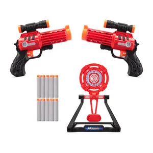 EPT Popular Shooting Aim Soft Bullet Guns With Target Props (2 Guns) Gun Toy for Children Birthday Gift For Boys