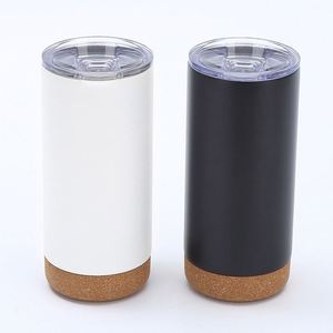 Likewinner Gobelet isotherme en acier inoxydable écologique avec base en liège et poignée, 17 oz, pour café, vente en gros promotionnelle - Product Image 2