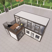 Maison de bureau modulaire personnalisée, durable, à montage rapide, économique, en acier, type conteneur