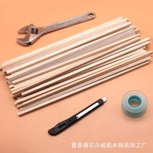 Junru Wooden Strips 150mm Square Pine Wood For DIY Craft <b>Model</b> <b>Building</b> Tools - Product Image 3