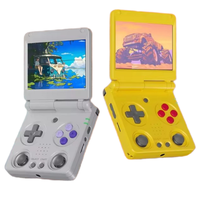 ANBERNIC RG34XXSP-Mini console de jeu portable pliable et à écran HD de 3.4 pouces, système Linux, console de jeux d'arcade rétro