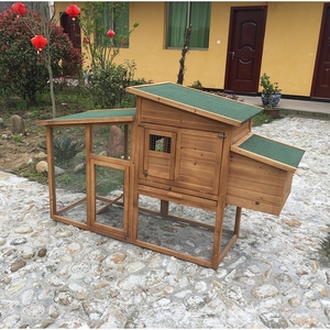 SDC013 Eco-Friendly Classic Solid Wood <b>Large</b> Chicken Coop Extra Pet House for All Seasons - Product Image 1