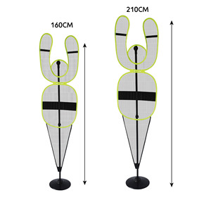 Mannequin d'<span class=keywords><strong>entraînement</strong></span> portable réglable en hauteur pour <span class=keywords><strong>basket</strong></span>-ball volley-ball football football défenseur pratique factice - Product Image 3