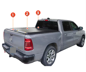 Couverture arrière à trois volets verrouillable et pliable tout-terrain imperméable pour <span class=keywords><strong>MITSUBISHI</strong></span> <span class=keywords><strong>L200</strong></span> - Product Image 1