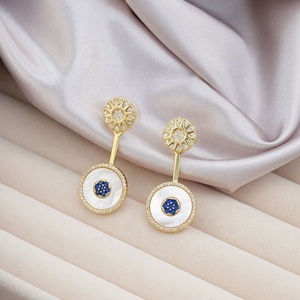 ต่างหูแบบติดหูทรงใหม่ ดีไซน์หรูหรา ชุบทองแดงประดับเพชรซิรคอน แฟชั่นเครื่องประดับสำหรับผู้หญิง ของขวัญ ขายส่ง - Product Image 2