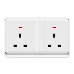 Wall Switches Manufacture OEM Hot Sale Modern Design 1/2/3/4 Gang <strong>PC</strong> Light Wall Switch Socket Universal Power Electric Plug - Product Image 3