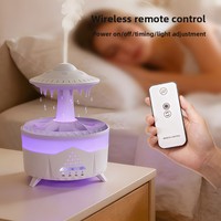 Diffuseur d'arômes USB transfrontalier avec humidificateur, design coloré à effet de pluie tombante, capacité de 0,5 L, fonctionnement silencieux