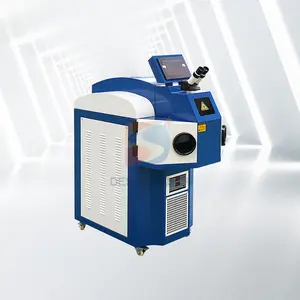Máquina de soldadura láser de joyería con enfriador de agua integrado Desen Laser serie 200W 300W Nd YAG