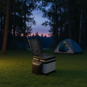 Toilette d'urgence portable 20L pliable pour le camping en plein air, la voiture, la randonnée, la navigation de plaisance avec sacs poubelles, cuvette carrée en plastique monobloc - Product Image 2