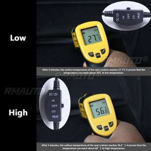 Coussin chauffant double siège en coton 12V pour voiture, chauffe-siège électrique hiver, housse chauffante domestique, tapis chauffant pour voitures - Product Image 5