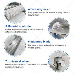 Máquina rebanadora continua de salmón ahumado de alta velocidad OCEAN, rebanadora de carne de cerdo fresca completamente automática - Product Image 5