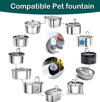 Vente en gros de fontaine à eau automatique intelligente pour animaux de compagnie 1L-9L distributeur de boissons pour animaux de compagnie filtre à recirculation pour chiens et chats