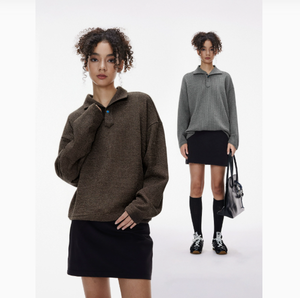 T-Shirt da <span class=keywords><strong>uomo</strong></span> stile italiano colletto intero autunno nuovo vecchio denaro a manica lunga con risvolto per il tempo libero per Polo - Product Image 5