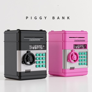 Hucha Electrónica Automática, Mini Caja Fuerte para Monedas y Billetes, con Contraseña, Código, Llave y Cerradura, Tipo Cajero Automático, Regalo para Niños - Product Image 2
