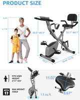 Vente directe d'usine X Bike 1.6kg Volant d'inertie Distance Calories Temps Vitesse Données Moniteur Spining Bike pour Gym Usage domestique