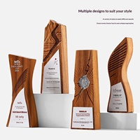 Trophée en noyer noir massif - Personnalisé - Souvenir créatif de retraite et récompense pour employé de l'année - Trophée de champion - Origine Chine