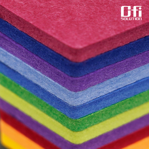 Panneau <span class=keywords><strong>acoustique</strong></span> en PET haute densité EN13501-1, panneau <span class=keywords><strong>acoustique</strong></span> mural en polyester ISO 9001, <span class=keywords><strong>solution</strong></span> <span class=keywords><strong>acoustique</strong></span> - Product Image 2