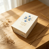 Boîte à livre personnalisée écologique de luxe avec fermeture magnétique |   Boîte rigide en papier d'art avec couvercle intérieur imprimé pour parfum, cosmétique, cadeau