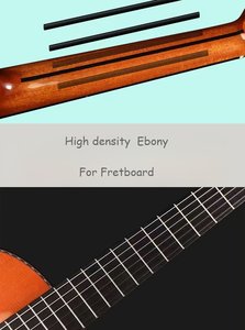 Guitare classique professionnelle Gekae K-1603 de haute qualité tout solide avec accoudoir et étui rigide touche en ébène - Product Image 6