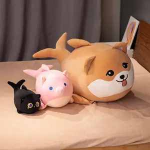 크리 에이 티브 홈 장식 소년 소녀 선물 봉제 상어 모양의 박제 동물 장난감 봉제 개 돼지 고양이 베개