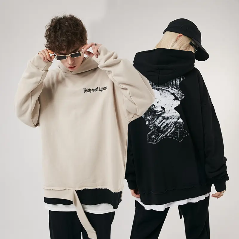 Áo hoodie nhung cao cấp tối màu nguyên bản cho nam và nữ