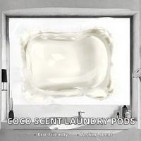 Lessive liquide en dosettes ALLSMELL COCO Parfum Haute Qualité 50%-80% Ingrédients Actifs Jetables pour Vêtements