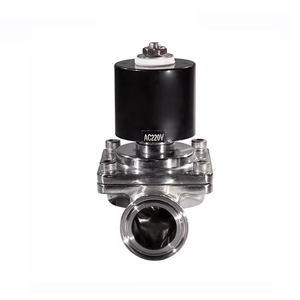 COVNA Solenoide de Agua con Reducción de Tarifas, Solenoide de Grado Alimenticio, Solenoide Sanitario de Acero Inoxidable con Abrazadera Tri-Clamp - Product Image 1