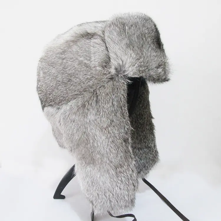 Çin tedarikçisi ucuz fiyat kış sıcak satış kadın moda sıcak kabarık kürk tavşan kürk şapka açık