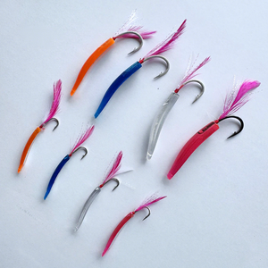 Nuevos Señuelos de <span class=keywords><strong>Pesca</strong></span> de Arrastre de 8 Piezas/caja, Señuelos de <span class=keywords><strong>Pesca</strong></span> Tipo Cuchara de 60mm y 80mm para Agua Salada, Kits de Señuelos de <span class=keywords><strong>Pesca</strong></span> de Lucio Realistas en 3D - Product Image 6