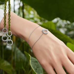 Pulsera de Cristal, Acero Inoxidable 316L, Baño de Oro PVD, Joyería de Moda Sostenible y Resistente - Product Image 3