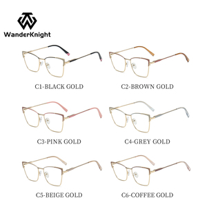 <span class=keywords><strong>2026</strong></span>年レディースファッショナブルTR90光学キャットアイフルリム眼鏡光沢ダイヤモンドフレームカジュアルリーディングアイウェア卸売6965 - Product Image 5