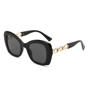 <span class=keywords><strong>Gafas</strong></span> de Sol Cuadradas de Lujo con Degradado de Leopardo para Mujer, Estilo Y2K, Marca 2025, <span class=keywords><strong>Cadena</strong></span> <span class=keywords><strong>Dorada</strong></span>, Decoración de Patillas Huecas, <span class=keywords><strong>Gafas</strong></span> de Sol Modernas para Hombre - Product Image 2