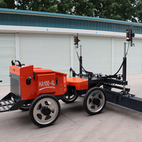 Machine de nivellement de piste d'aéroport haute performance, niveleuse laser hydraulique à 360 degrés pour béton, moteur 25,73 kW