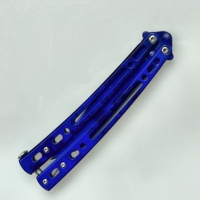 Collection de fans : Modèle de couteau papillon artisanal en acier 3Cr13, portable, sans lame, outils pliants, vente directe d'usine en gros