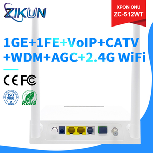 Router de Fibra Óptica Xpon ZC-512WT 1GE+1FE+1POTS+1CATV+2.4G WiFi, Precio de Fábrica, Gran Venta - Product Image 3