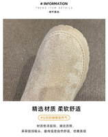여성용 중목 겨울 스노우 부츠: 편안한 소프트 스웨이드, 미끄럼 방지 기능, 따뜻한 안감 발목 플랫폼 플러피 부츠