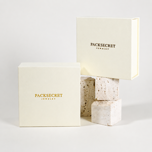 Luxury Magnetic Jewelry <b>Box</b> with Flip Lid Square Ring <b>Earring</b> Necklace Packaging Gift <b>Box</b> for jewelry brands - Product Image 2