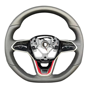 Tay lái bằng da tùy chỉnh tương thích với Volkswagen VW GOLF 4 5 6 6R 7 7R 7.5 8 r Polo <span class=keywords><strong>GTI</strong></span> GTD MK4 8 7 6 5 MK7 MK8 Scirocco - Product Image 2