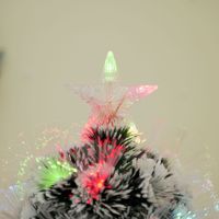 Décorations de Noël en gros de haute qualité, 60 cm, LED premium, écologiques, flocons de neige colorés lumineux, fibres optiques clignotantes