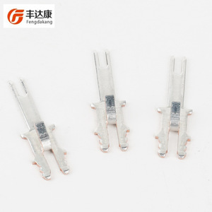 Connecteur à soudure pour PCB Fengdakang, en laiton, terminal plaqué étain partiel, anti-basculement, avec positionnement de tête - Product Image 3