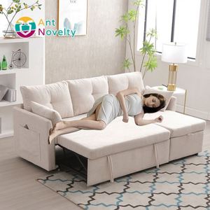 Divano Componibile Modulare a Forma Quadrata Convertibile con Chaise Longue Reversibile <span class=keywords><strong>e</strong></span> Sedute con Vano Portaoggetti per Appartamenti <span class=keywords><strong>e</strong></span> Palestre - Product Image 2