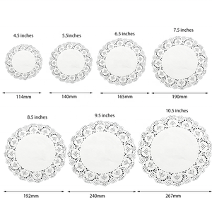 Dentelle ronde en crochet faite à la main, durable, de bonne qualité, colorée, papier pour table - Product Image 5