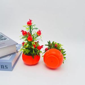 Árbol de Frutas Artificial Paulon Bonsái de 19 cm, Planta en Maceta Naranja para Decoración del Hogar y Oficina - Product Image 3