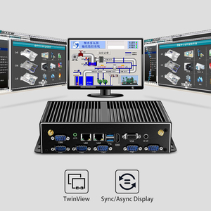 Helorpc Hot Bán pen-tium 3805U kép Gigabit Ethernet RS232 6USB Linux Barebone không quạt máy tính công nghiệp Máy tính để bàn nhỏ PC - Product Image 6