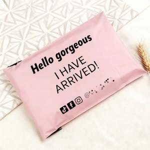 Sacs d'expédition en polyéthylène pour courrier, sacs d'emballage personnalisés écologiques avec logo violet, sacs d'expédition en polyéthylène pour colis - Product Image 3