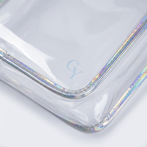 <span class=keywords><strong>Sac</strong></span> fourre-tout transparent en PVC durable avec poignées en PU laser et surpiqûres multiples pour le bureau et l'usage quotidien professionnel - Product Image 5