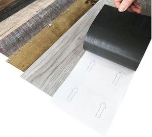 Nuovo Pavimento in PVC Impermeabile Premium da 6mm, Design a Doghe, Antigraffio, Adesivo per Pavimenti Fai-da-Te, Pavimentazione in Vinile LVT - Product Image 1
