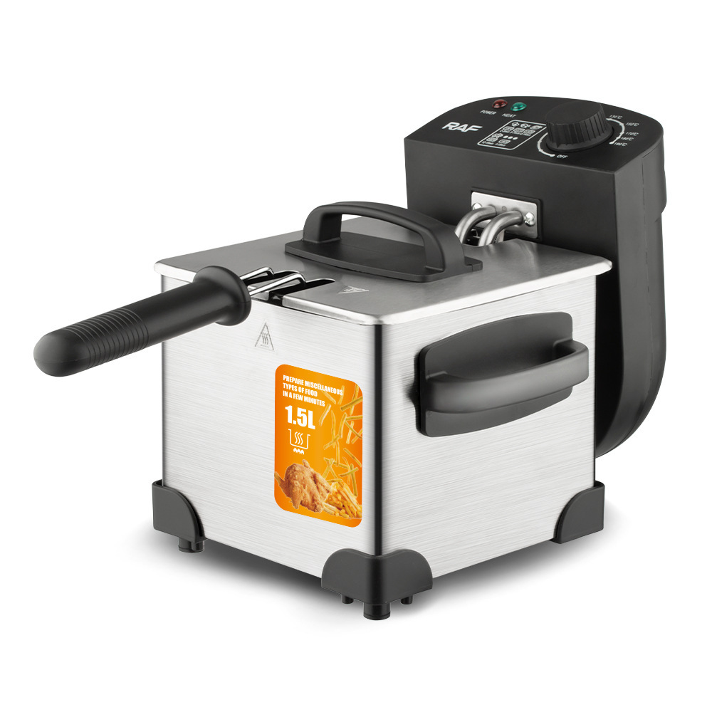 RAF 1.5L Household Electric Fryer for Fried Chicken Commercial